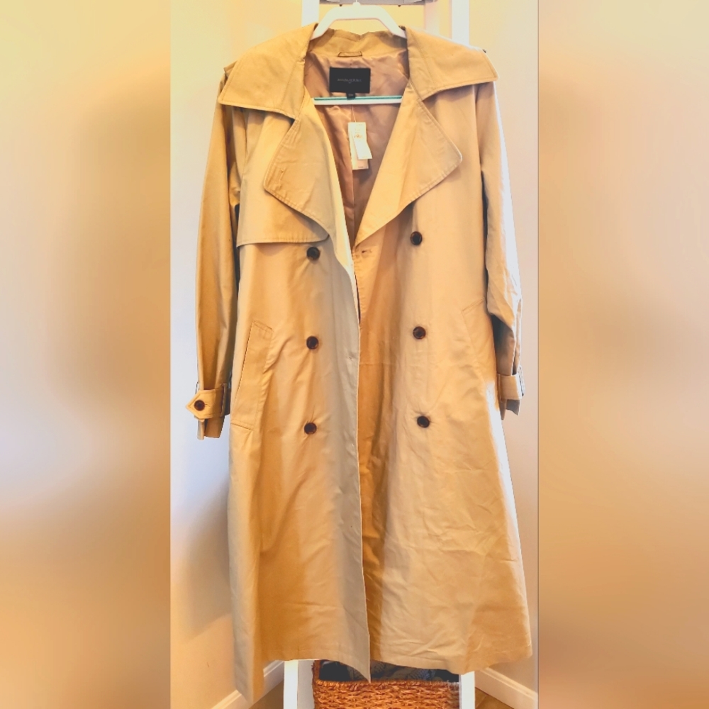 NWT Banana Republic Woman's Trench Coat Size M -Medium